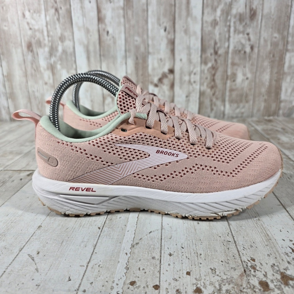 Brooks Revel 6 Womens Pink Road Running Shoes 1203861B662 Size 7